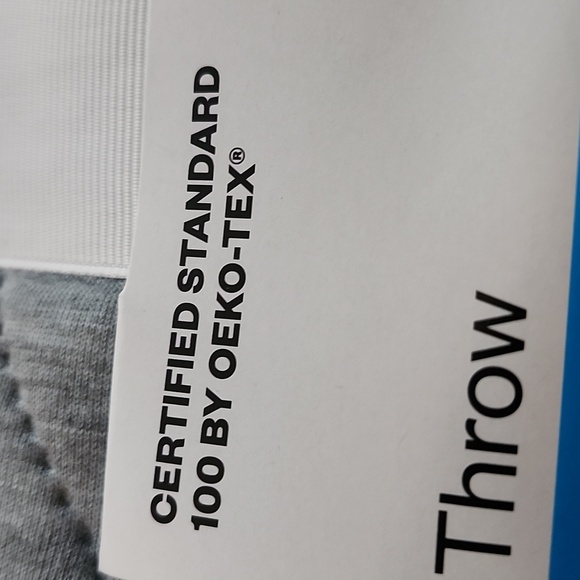 Room Essentials Gray Throw Blanket - Picture 3 of 5